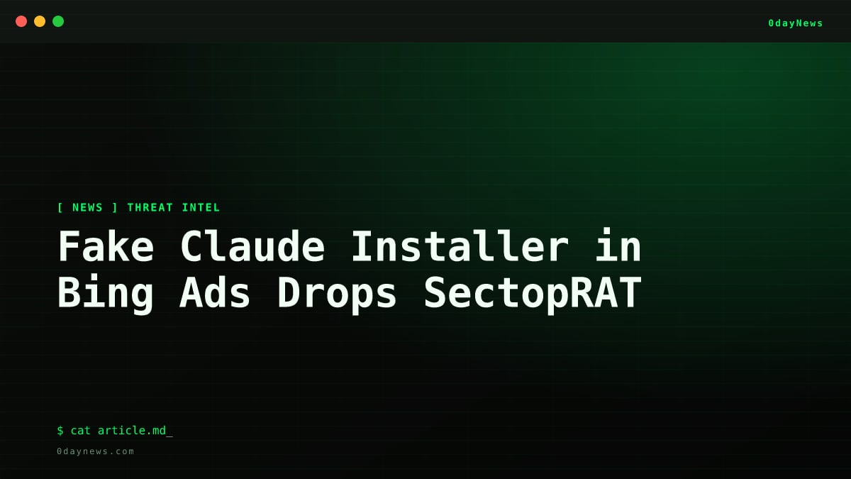 Fake Claude Installer in Bing Ads Drops SectopRAT