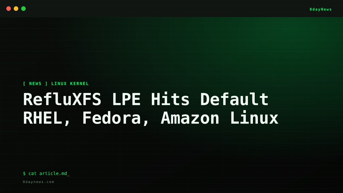 RefluXFS LPE Hits Default RHEL, Fedora, Amazon Linux