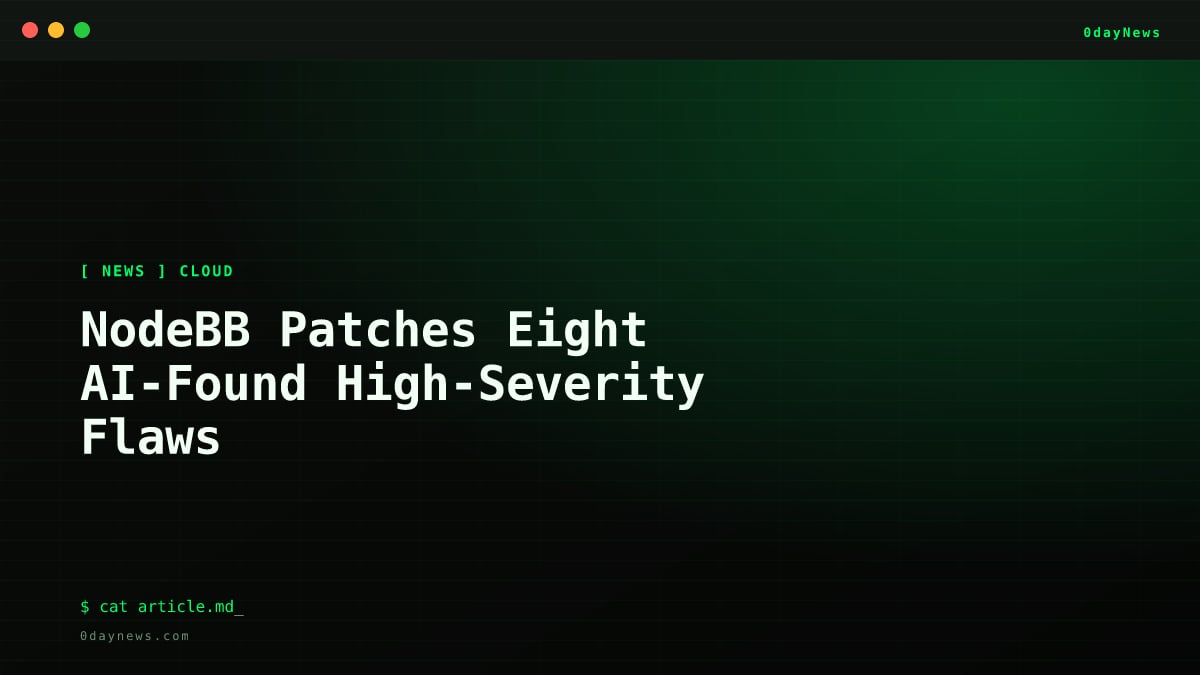 NodeBB Patches Eight AI-Found High-Severity Flaws