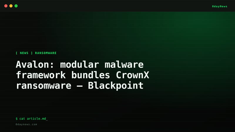 Blackpoint: Avalon Bundles Theft, Wiper, CrownX