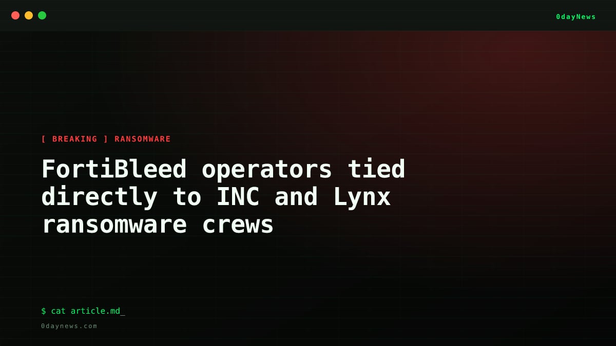 FortiBleed Tied to INC and Lynx Ransomware Crews
