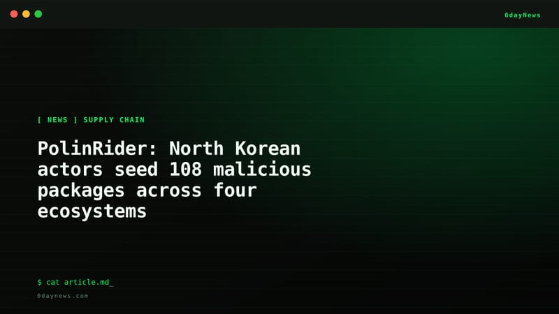 PolinRider: DPRK Seeds 108 Malicious Packages