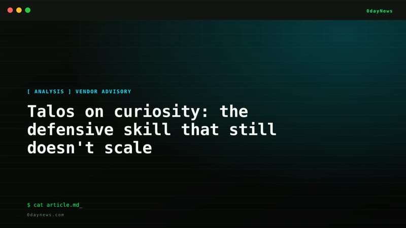 Talos on Curiosity: A Skill That Doesn't Scale