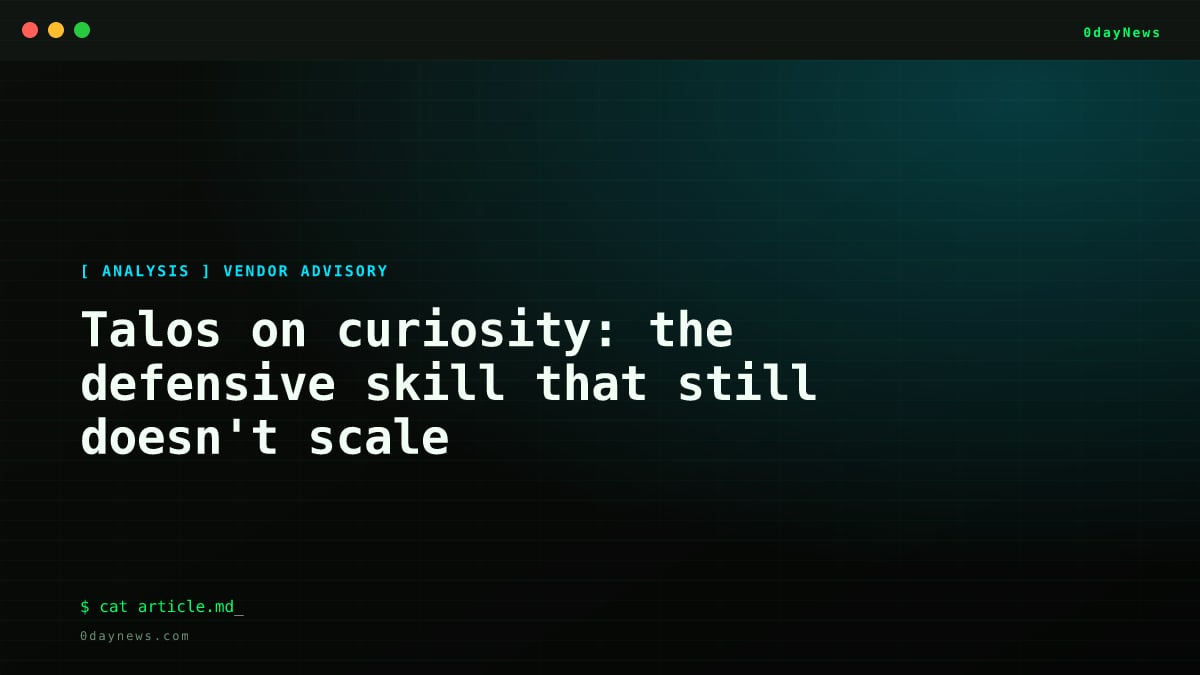 Talos on Curiosity: A Skill That Doesn't Scale