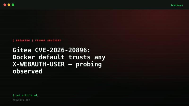 Gitea Docker's Auth Bypass: Probing Already Underway