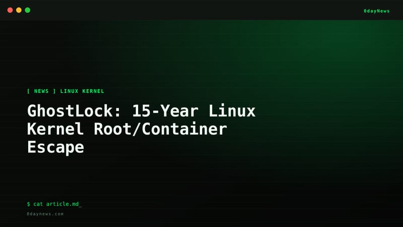 GhostLock: 15-Year Linux Kernel Root/Container Escape