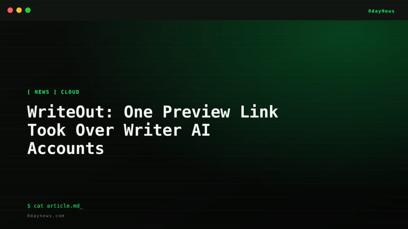 WriteOut: One Preview Link Took Over Writer AI Accounts