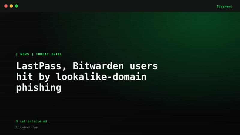 LastPass, Bitwarden users hit by lookalike-domain phishing