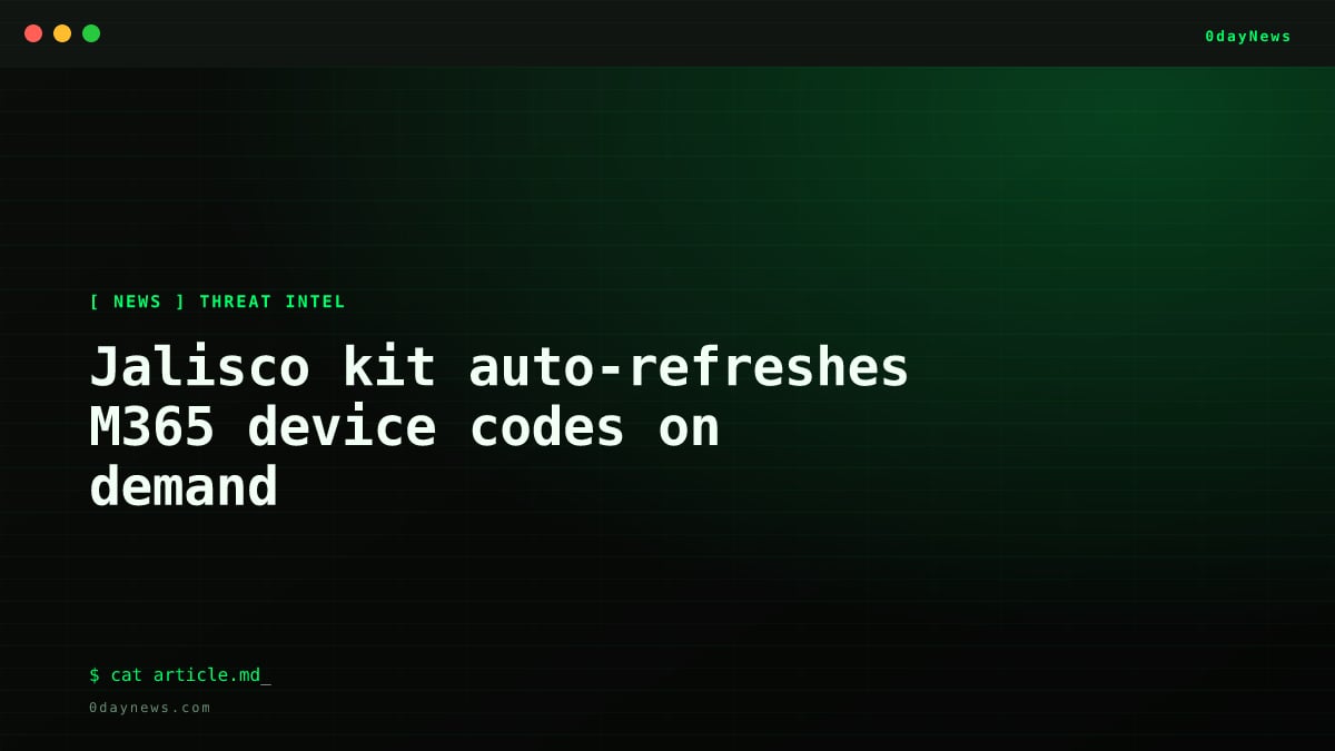 Jalisco kit auto-refreshes M365 device codes on demand