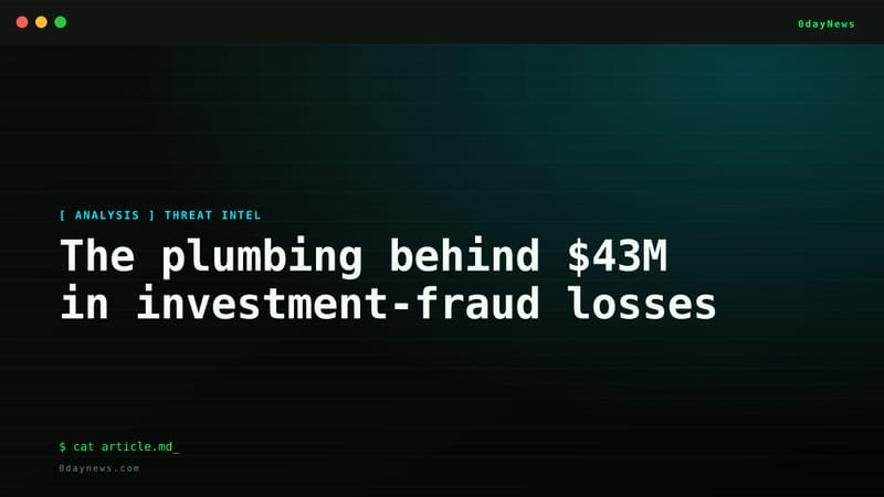The plumbing behind $43M in investment-fraud losses