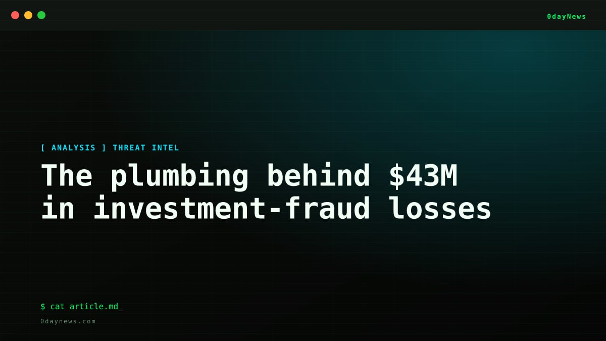 The plumbing behind $43M in investment-fraud losses