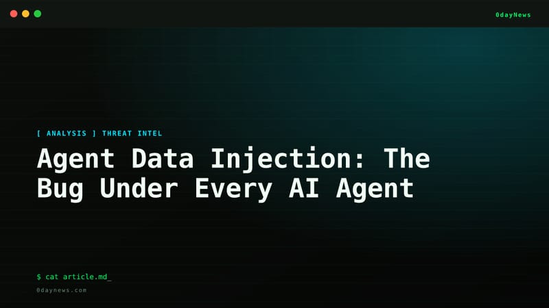 Agent Data Injection: The Bug Under Every AI Agent