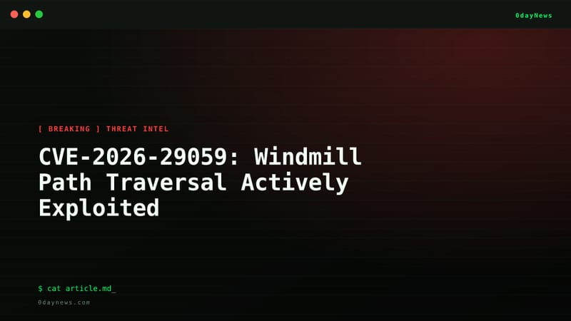 CVE-2026-29059: Windmill Path Traversal Actively Exploited