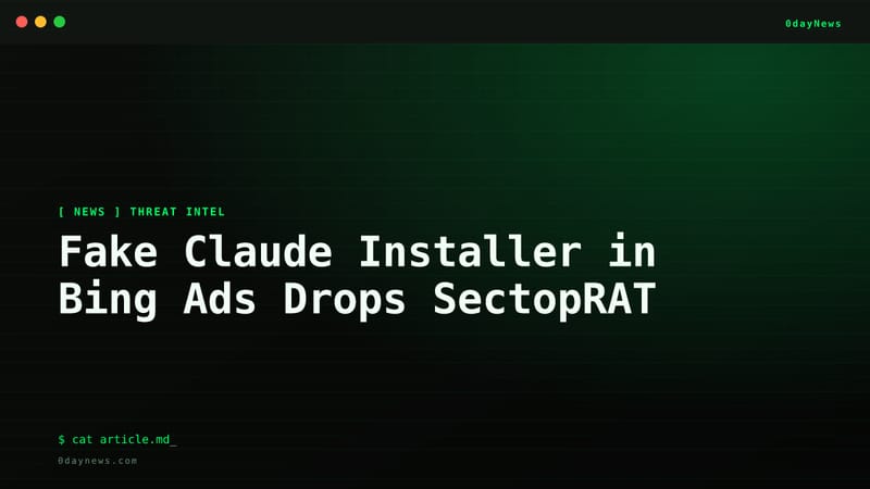 Fake Claude Installer in Bing Ads Drops SectopRAT