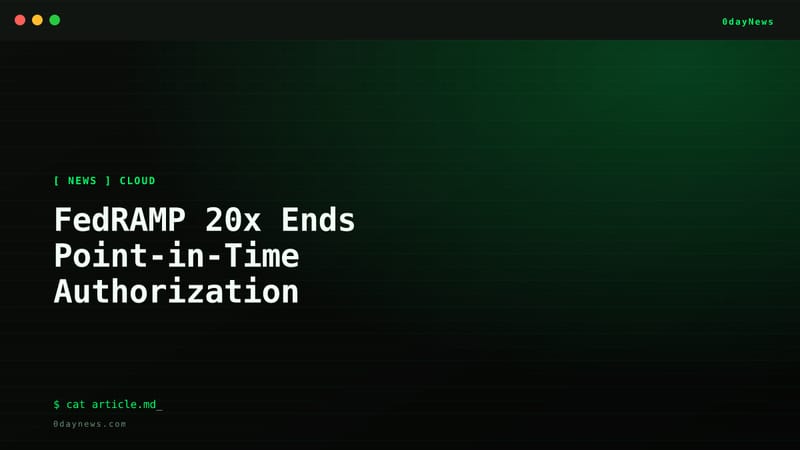 FedRAMP 20x Ends Point-in-Time Authorization