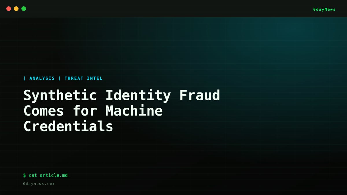 Synthetic Identity Fraud Comes for Machine Credentials