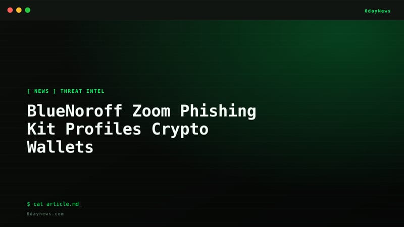 BlueNoroff Zoom Phishing Kit Profiles Crypto Wallets