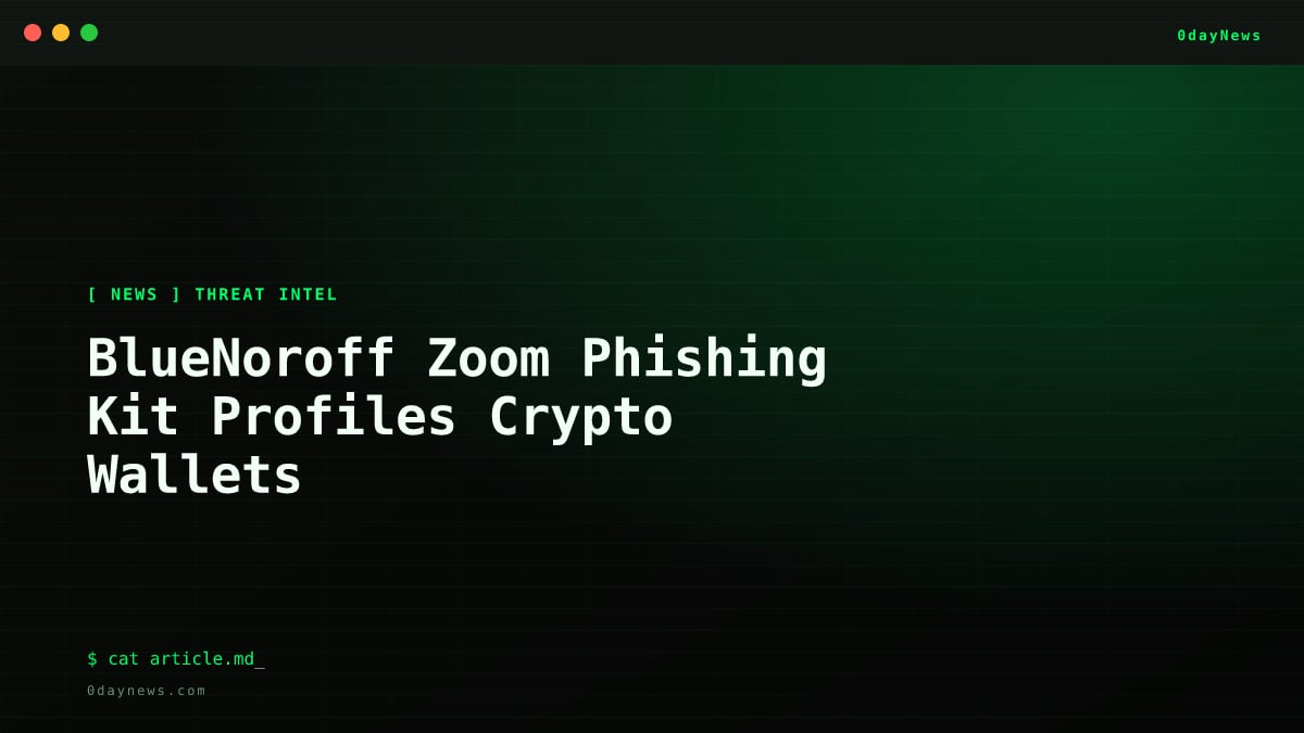 BlueNoroff Zoom Phishing Kit Profiles Crypto Wallets