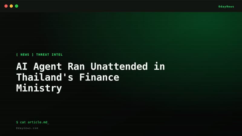 AI Agent Ran Unattended in Thailand's Finance Ministry