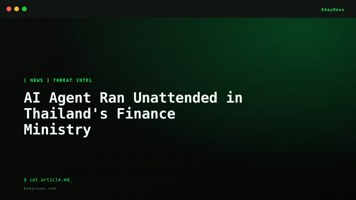 AI Agent Ran Unattended in Thailand's Finance Ministry