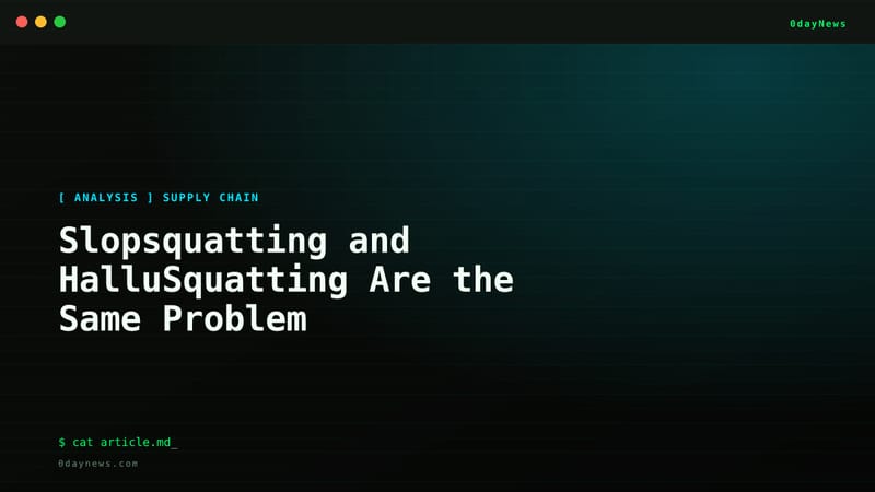 Slopsquatting and HalluSquatting Are the Same Problem